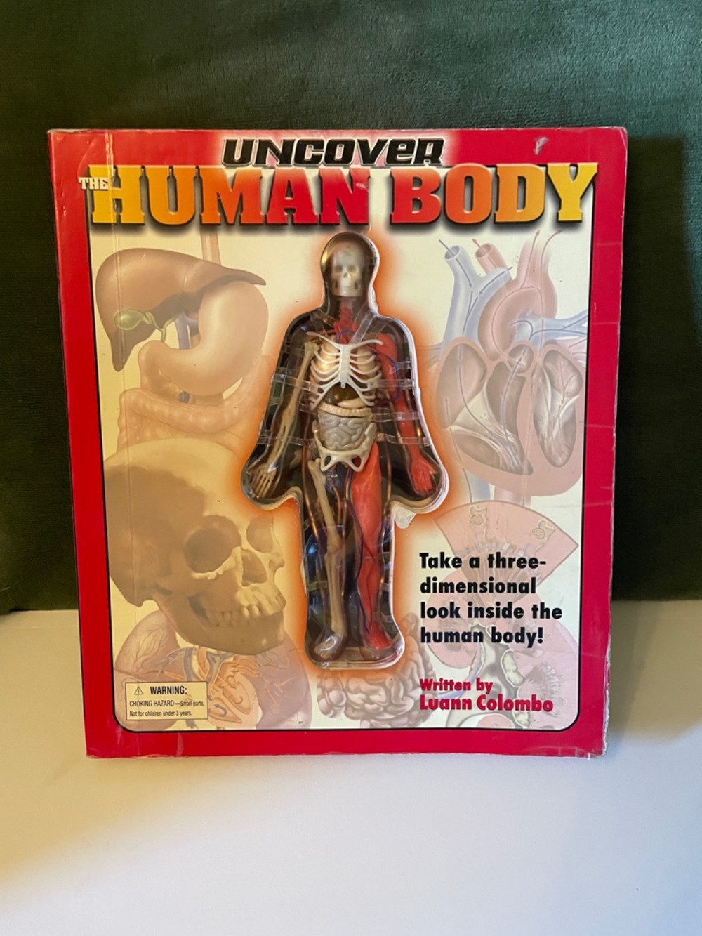 Uncover The Human Body 3D Educational Book with Figurine - Red